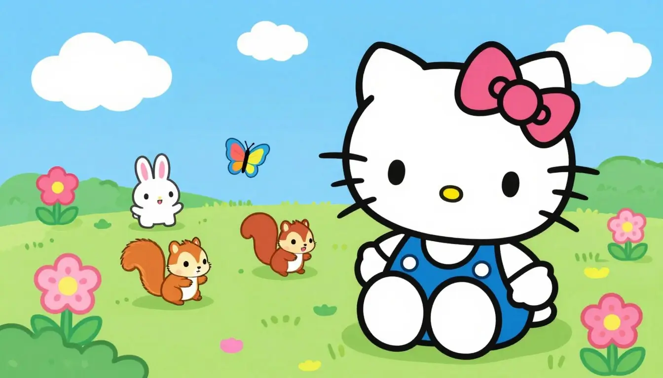 hello kitty coloring page
