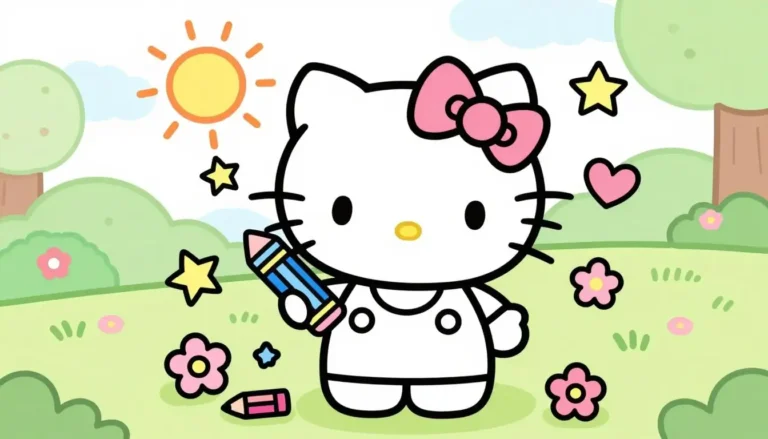hello kitty and friends coloring pages