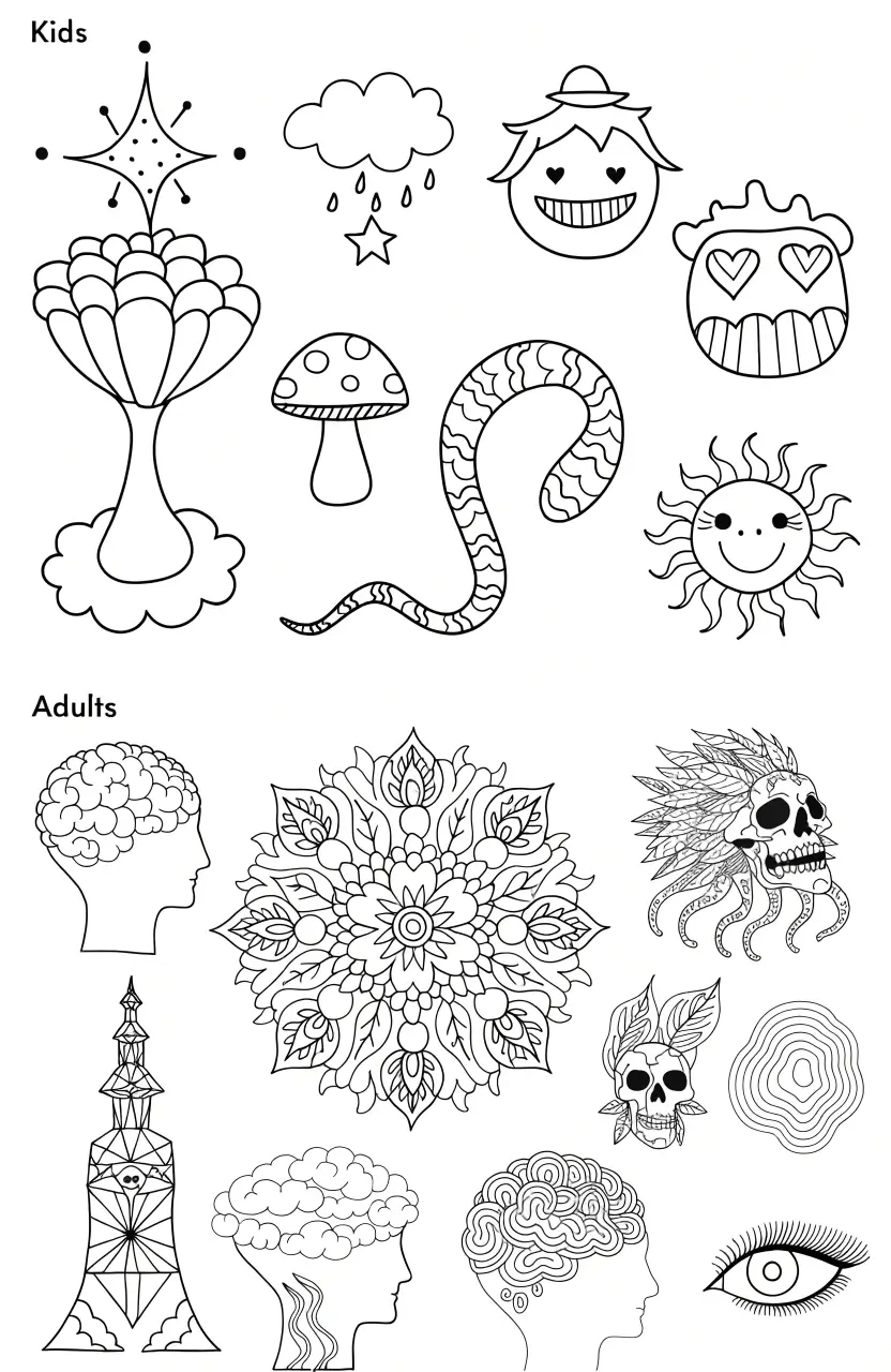Free Coloring Pages for Kids and Adults