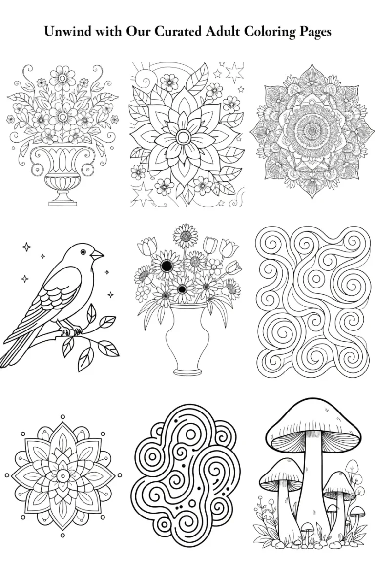 Adult Coloring Pages to Download
