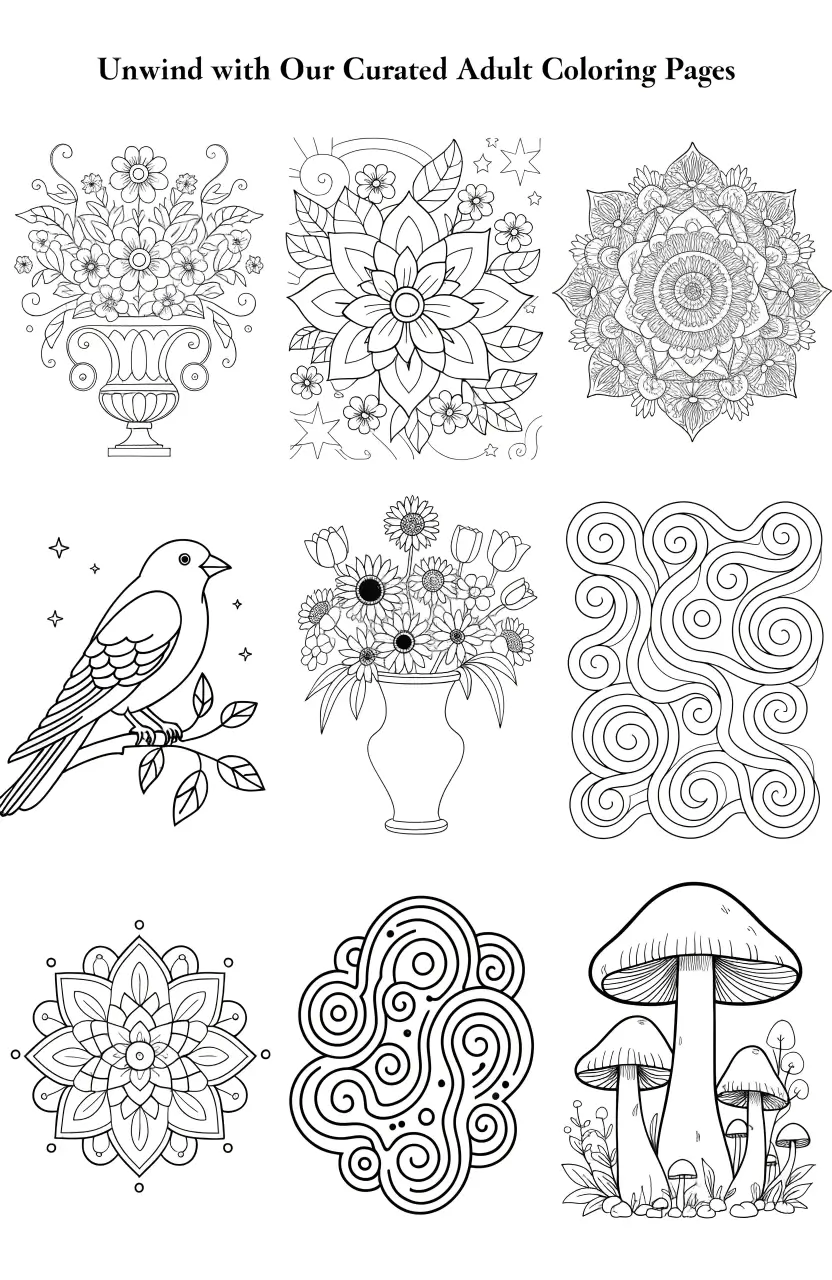 Adult Coloring Pages to Download
