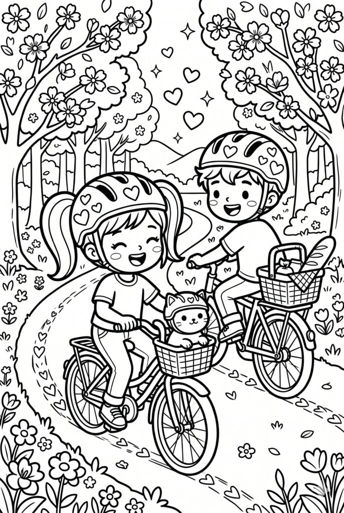 simple coloring pages for kids PDF