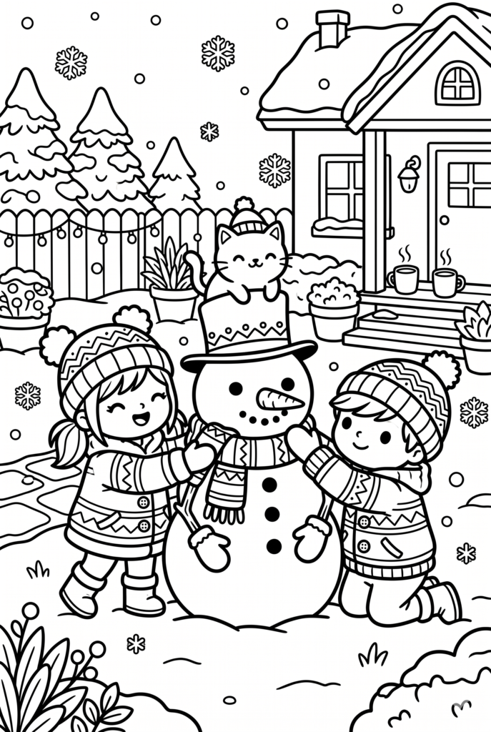 simple coloring pages for kids PDF