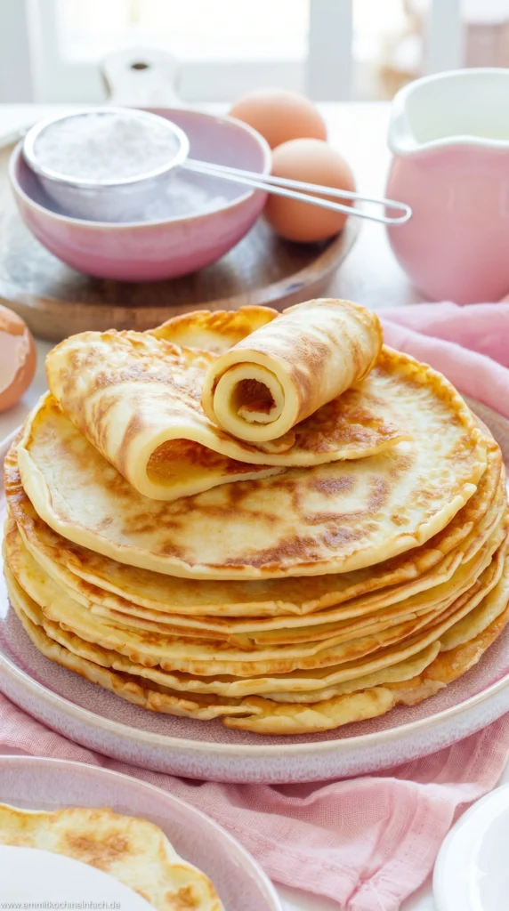 Suchen Sie nach einem Rezept für Pfannkuchen für 4 Personen? Hier finden Sie eine einfache Anleitung für perfekte, goldbraune Pfannkuchen zum Genießen!